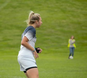 Cloey Bellerby playing soccer