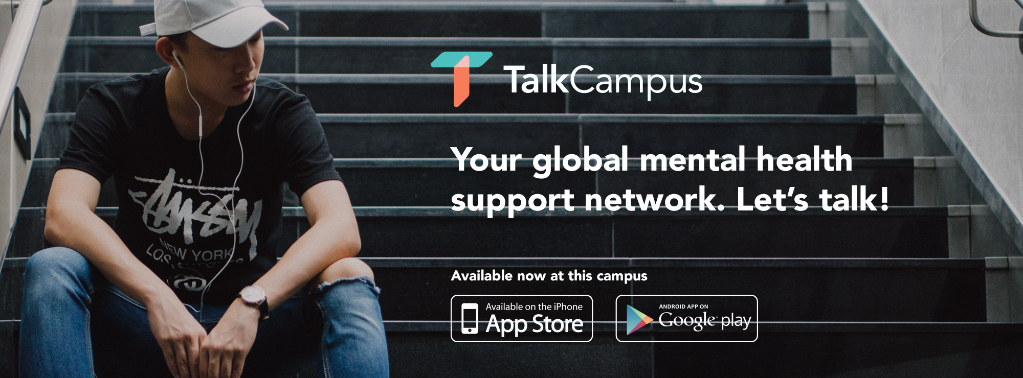 Student using Talk Campus
