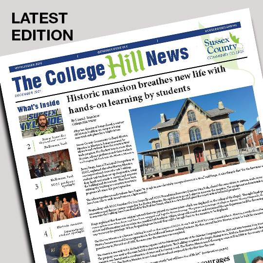 Image of the front of the College Hill, student newspaper