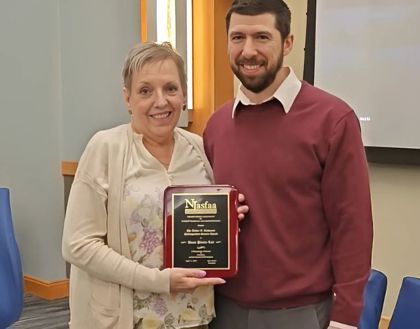 Pienta-Lett, Director of Financial Aid and Nicholas Capodice, Past President of NJASFAA and Director of Financial Aid at Saint Elizabeth University