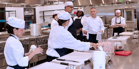 Students in the Culinary Arts program