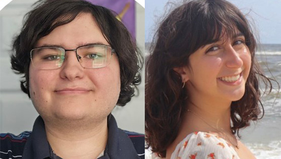 A male and female student
