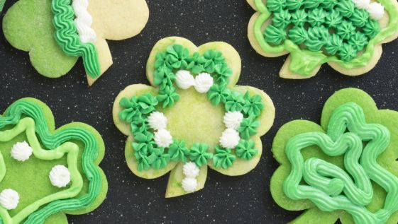 Shamrock Cutout Cookies