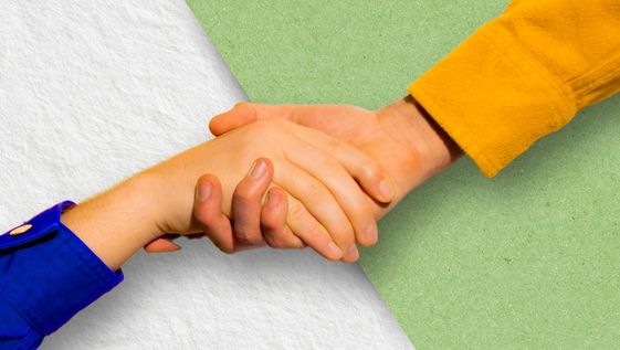A helping hand, reaching out