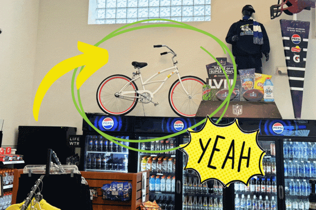 Lipton Bike in Skylander Cafe