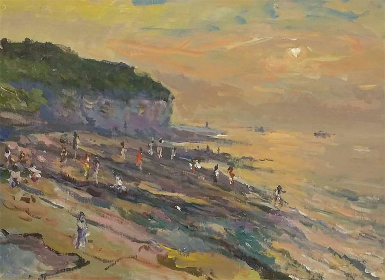 Painting of Beach Scene