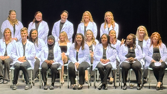 Nurse graduates at their ceremony